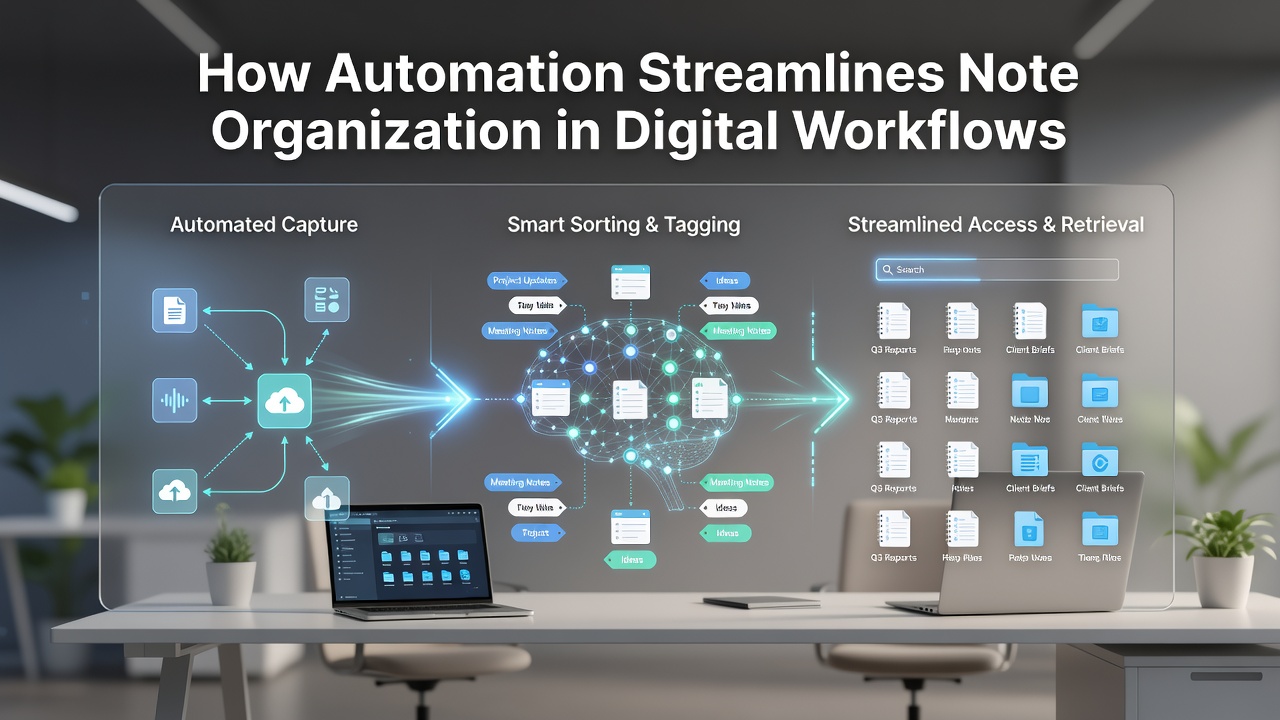 How Automation Streamlines Note Organization in Digital Workflows
