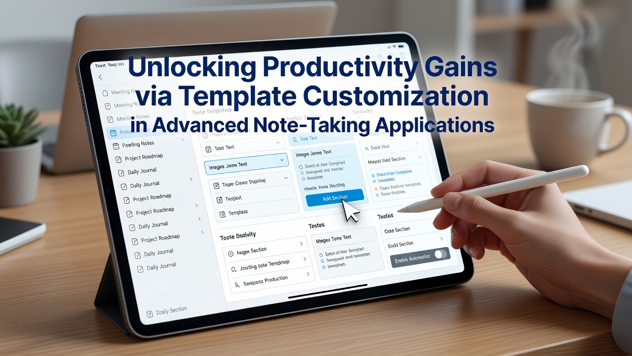 Unlocking Productivity Gains via Template Customization in Advanced Note-Taking Applications